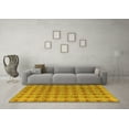 thumbnail image 3 of Ahgly Company Indoor Rectangle Abstract Yellow Modern Area Rugs, 7' x 10', 3 of 4