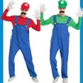 thumbnail image 4 of KAWELL Super Bros Family Costume Cosplay Costume Brothers Halloween Cosplay Costume, 4 of 6