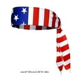 thumbnail image 2 of American Patriotic Flag Headband,Sports Bandana for Men & Women,4th of July Stars and Stripes Headband,Patriotic Hair Accessories for Running,Cycling,Fitness,Football,Yoga, 2 of 6