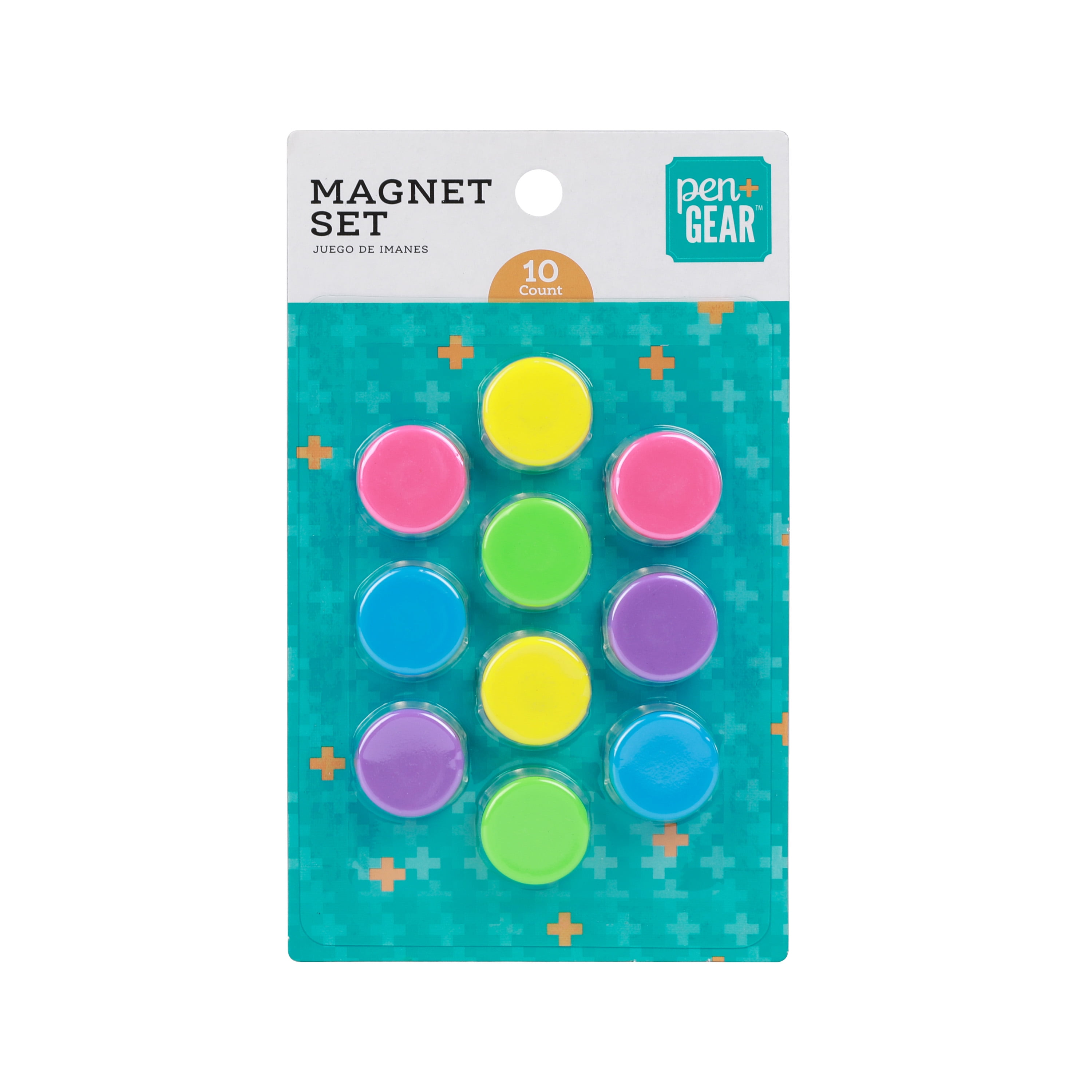 Pen+Gear Magnet Set, 10 Count, Multi-Colored