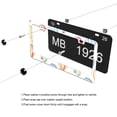 thumbnail image 4 of Colorful Hot Air Balloons License Plate Frames for Women Men Car Plate Holder Cover Metal Tag Aluminum Car Accessories Front Rear Plate Decor, 4 of 6