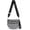 Black and White Checkered, variant on Checkered Crossbody Bag Nylon Bum Bags for Women Spacious Handbags Checkered Purse Fanny Packs with Shoulder Strap
