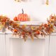 thumbnail image 4 of 180cm Holiday Door Hanging Fireplace Wreath Thanksgiving Pumpkin Wicker Decoration Berry Decoration Harvests Festival Home Decorations, 4 of 9