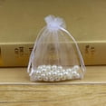 thumbnail image 4 of GOOHOCHY 50 bolsas de regalo con cordón de 10 x 15 cm, bolsas de embalaje de almacenamiento para dulces de regalo, suministros para fiestas de boda (blanco), 4 of 7