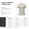 thumbnail image 6 of Wukai Hand Drawn Cars Trucks Buses And Roads Casual V-Neck Graphic Tees for Women: Lightweight and Breathable Summer Tops with Stylish Design-Medium, 6 of 8