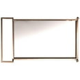 thumbnail image 3 of Pemberly Row Glass Mirrored Metal Bar Cart in Champagne Finish, 3 of 8