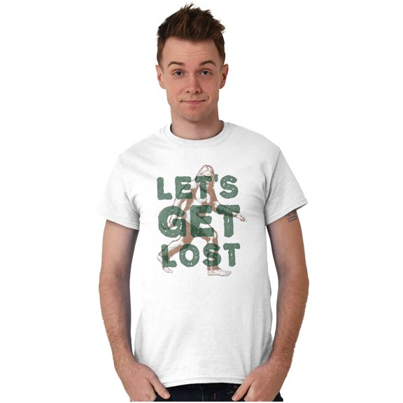 Bigfoot Let's Get Lost Outdoors Crew Neck Short Sleeve Graphic Tee Brisco Brands S