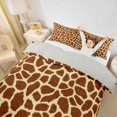 thumbnail image 2 of Castle Fairy Textured Giraffe Duvet Cover Queen for Girls,Abstract Animal Print Queen Bedding,Coffee Tan,Grey Reversible,3-Piece,No Comforter,1 Duvet Cover and 2 Pillowcases, 2 of 6