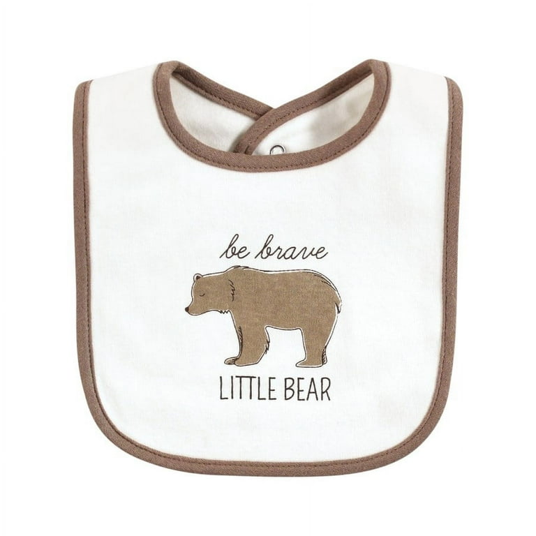 Hudson Baby Unisex Baby Cotton Bibs, Forest Animals, One