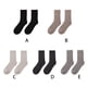 thumbnail image 5 of Jumpingount 1 par de calcetines de mujer de tubo medio Otoño Invierno cálido transpirable suave trabajo de oficina Casual nieve térmica Medias Gris oscuro, 5 of 6