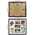 4x6 Collage Picture Frames 2 Pack, 7 Opening Black Multi Photo Frame