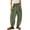 Mint Green, variant on ManxiVoo Women Casual Wide Leg Pants with Pockets Soft Lounge Drawstring Trousers for Daily Use L Size Beige