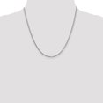 thumbnail image 2 of 14k White Gold 20 Inch 1.9mm Box Chain Necklace Pendant Charm, 2 of 9