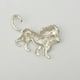 thumbnail image 3 of Broches Pin Pins Patrimonio Aleación de Mercado Golden Plata Nuevo Diseño Moderno Animales Patrón Dye Tech Jewellery Mantilla Accesorios Plata sidaley AP004685-02, 3 of 7