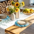 thumbnail image 4 of Aqua Coastal Round Placemats Set of 6 for Dinning Tables,Heat-proof Braided Table Mats 13 Inch,Nautical Summer Beach Ocean Beige Washable Place Mat for Kitchen Restaurant Party Decor Table Setting, 4 of 9