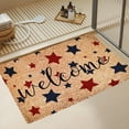thumbnail image 5 of Patriotic 4th July Welcome-Doormat Outdoor-Entrance - Anti-Slip Floor Mat Indoor Vintage Stars-Print Door Mats Home Farmhouse Kitchen Bathroom Patio Decor, Independence Day, 5 of 7