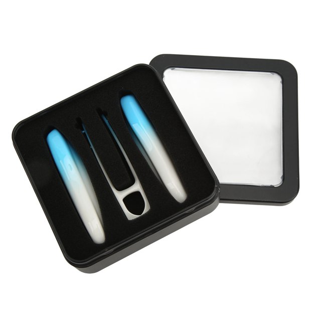 Key Fob Protective Cover Gradient Color Remote Key Trim Replacement for Cayenne Panamera 911 Taycan Blue White