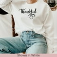 thumbnail image 4 of Thankful Sweatshirt, Thanksgiving Sweatshirt for Women, Thanksgiving Sweatshirt, Autumn sweatshirt, Thanksgiving Crewneck, Fall Sweatsh (Ash, 4XL), 4 of 12