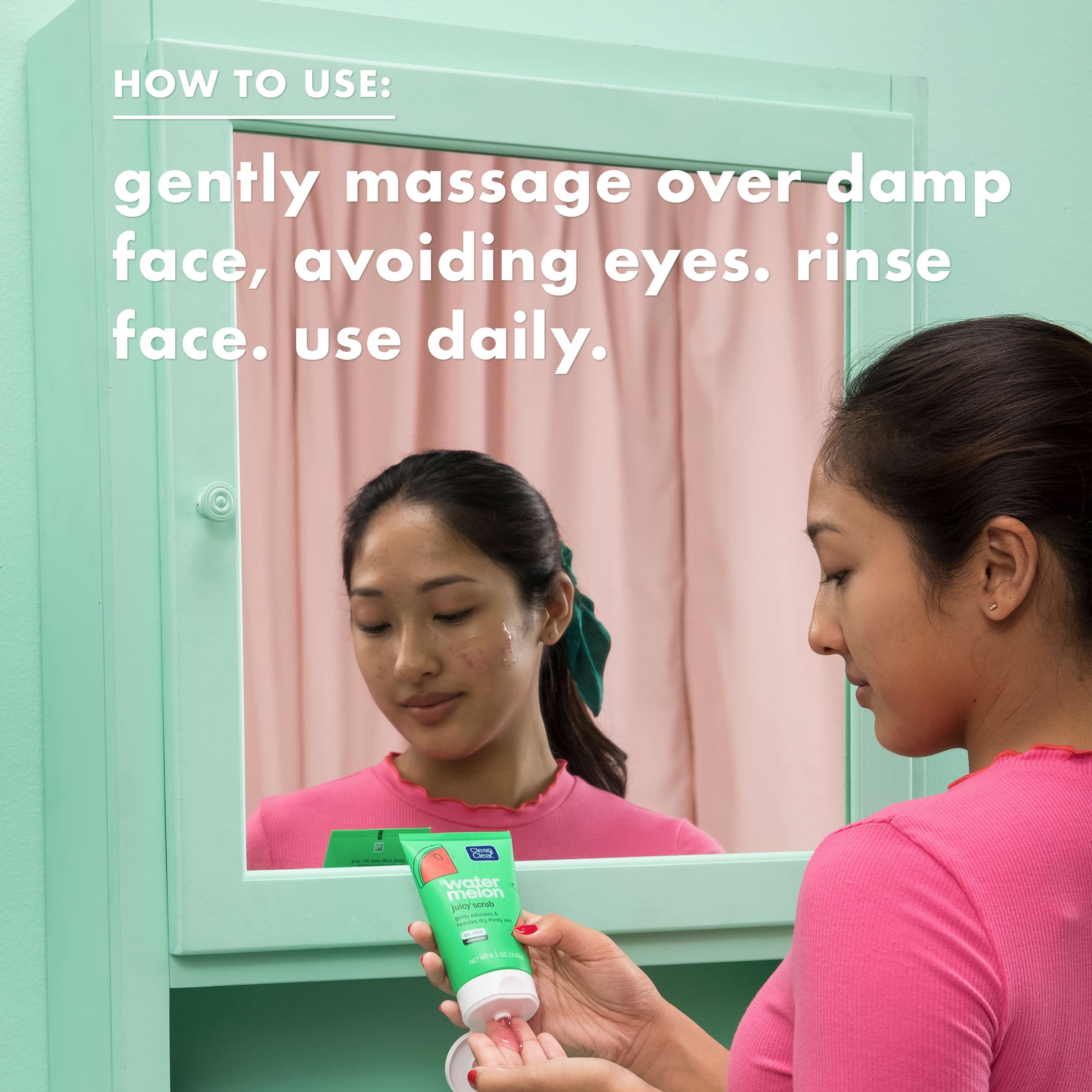 clean and clear watermelon face wash