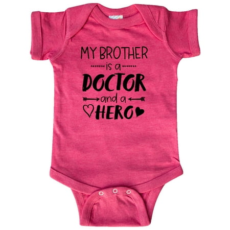 

Inktastic My Brother is a Doctor and a Hero Gift Baby Boy or Baby Girl Bodysuit