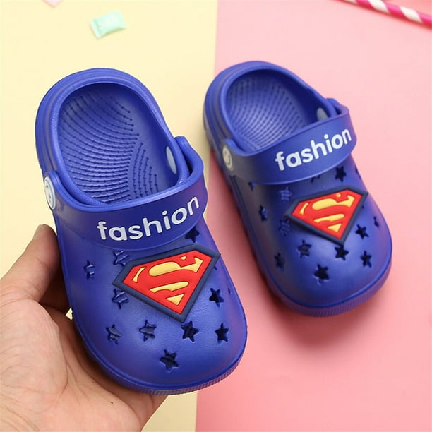 Zapatos con agujeros para niños de Disney, zapatillas de interior para bebés con dibujos animados para niños, sandalias congeladas de princesa para niñas, plantilla de 14,8 cm Gao Jinjia LED