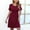 A0965-Red, variant on CALAFEBILA Women's Summer Dresses Short Sleeve Solid Color Mini Sun Dress A-Line Short Dresses for Women 2025