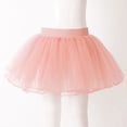 thumbnail image 2 of inhzoy Girls Tutu Skirts 4 Layers Tulle Skirt Ballet Dance Skirt Light Pink 1-6, 2 of 9