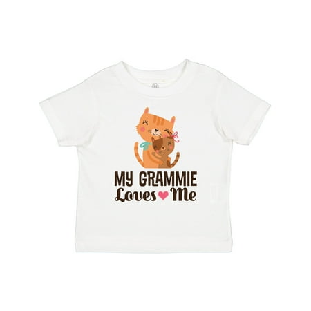 

Inktastic My Grammie Loves Me Granddaughter Gift Toddler Toddler Girl T-Shirt