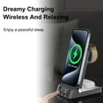 thumbnail image 4 of 4-In-1 Charging Stand with Clock 15W Fast Magnetic Wireless Charging Station Compatible with iPhone/Samsung Folding Phone Charging Holder, 4 of 8