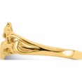 thumbnail image 4 of 14K Yellow Gold Double Dolphins With Waves Ring (Size 6.5) Made In Peru k4551, 4 of 5