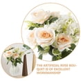 thumbnail image 3 of Arificial Rose Flower Bouquet Diy Rose Flower Decoration Faux Flowers Bouquet, 3 of 4