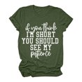 thumbnail image 2 of Gibobby Camiseta de manga corta para mujer Tops Camiseta para mujerO Neck Daily Loose Fashion Top(Verde,M), 2 of 5