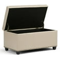 thumbnail image 2 of Atlin Designs Storage Ottoman in Satin Cream, 2 of 4