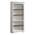 thumbnail image 2 of Intercon Furniture Drake Home Office 76" Transitional Wood Bookcase in White/Oak, 2 of 3