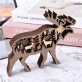 thumbnail image 4 of Decoración de alces de madera,Decoración de alces de Navidad Decoración de alces de Navidad de madera Adorno de alces Uso conveniente, 4 of 8