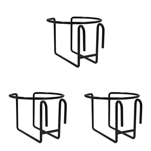 LAJFDIA Universal Clip-On Cup Holder, - Metal Clip-On Beverage Carrier, for Beverages Coffee and Water Bottles