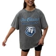 thumbnail image 2 of Women's Gameday Couture Grey Citadel Bulldogs Oversized Snow Wash T-Shirt, 2 of 5
