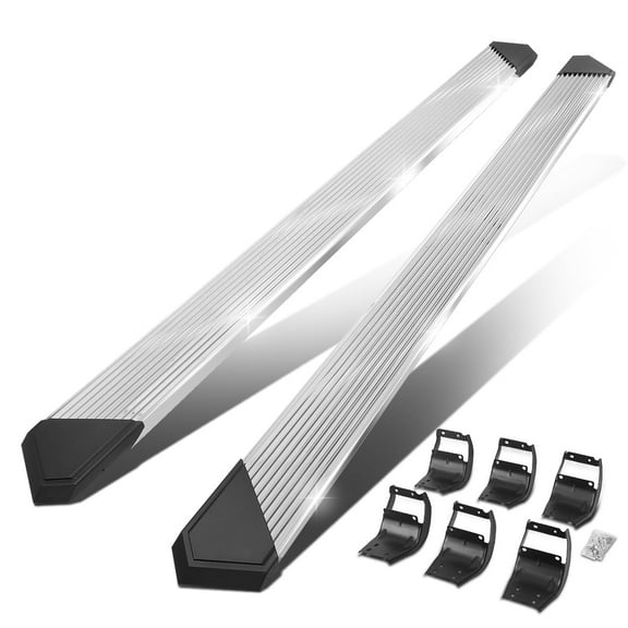 DNA Motoring 6.25" Chrome Side Step Nerf Bars Running Boards for 2015-2020 F150-F350 Super Crew Cab