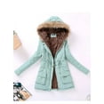 thumbnail image 5 of Fitaylor New Winter Women Jacket Medium-long Thicken Outwear Hooded Wadded Coat Slim Parka Cotton-padded Jacket Overcoat, 5 of 18