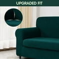 thumbnail image 4 of CHUN YI Stretch 2-Piece Checks Sofa Cover with Cushion Cover Slipcover, 4 of 6