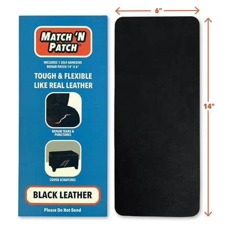 Match 'N Patch Realistic Black Leather Repair