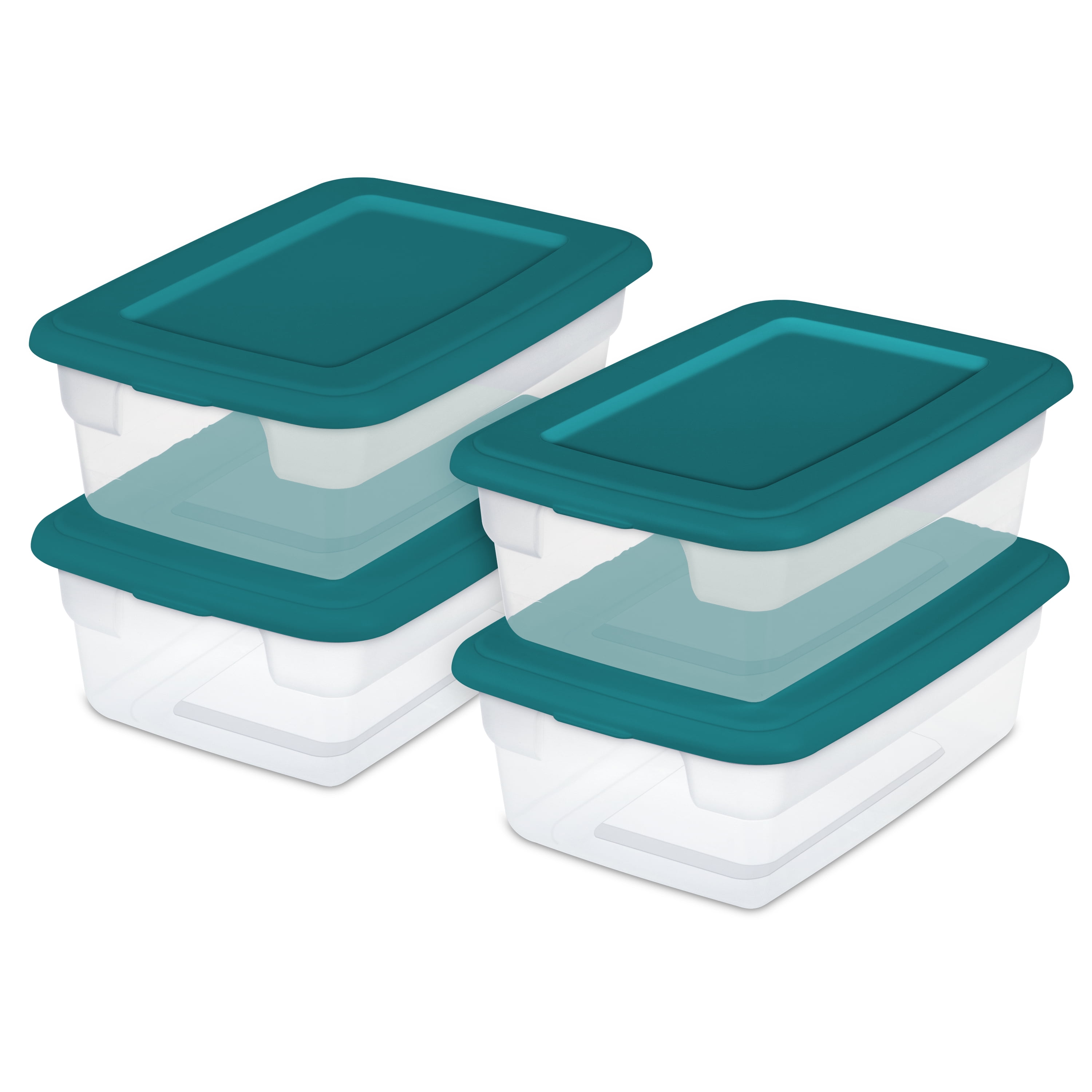 Sterilite 12 Qt 11 L Storage Bo Teal Sachet Set Of 4 Sterilite 12 Qt 11 L Storage Bo Teal Sachet Set Of 4 Com