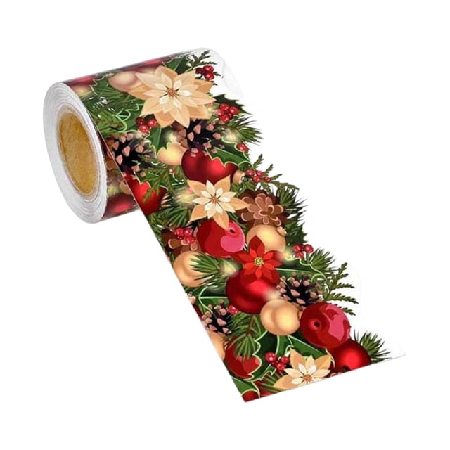 Etiqueta adhesiva para tablón de anuncios navideños, etiqueta adhesiva autoadhesiva, borde para recortar para la escuela, festival, álbum de recortes,