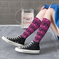 thumbnail image 3 of Lsque Snowflakes And Christmas Printed Crew Socks Men's Women's LightWeight Thin Casual Calf Socks ,Knee High Socks,Cotton Socks, 3 of 9