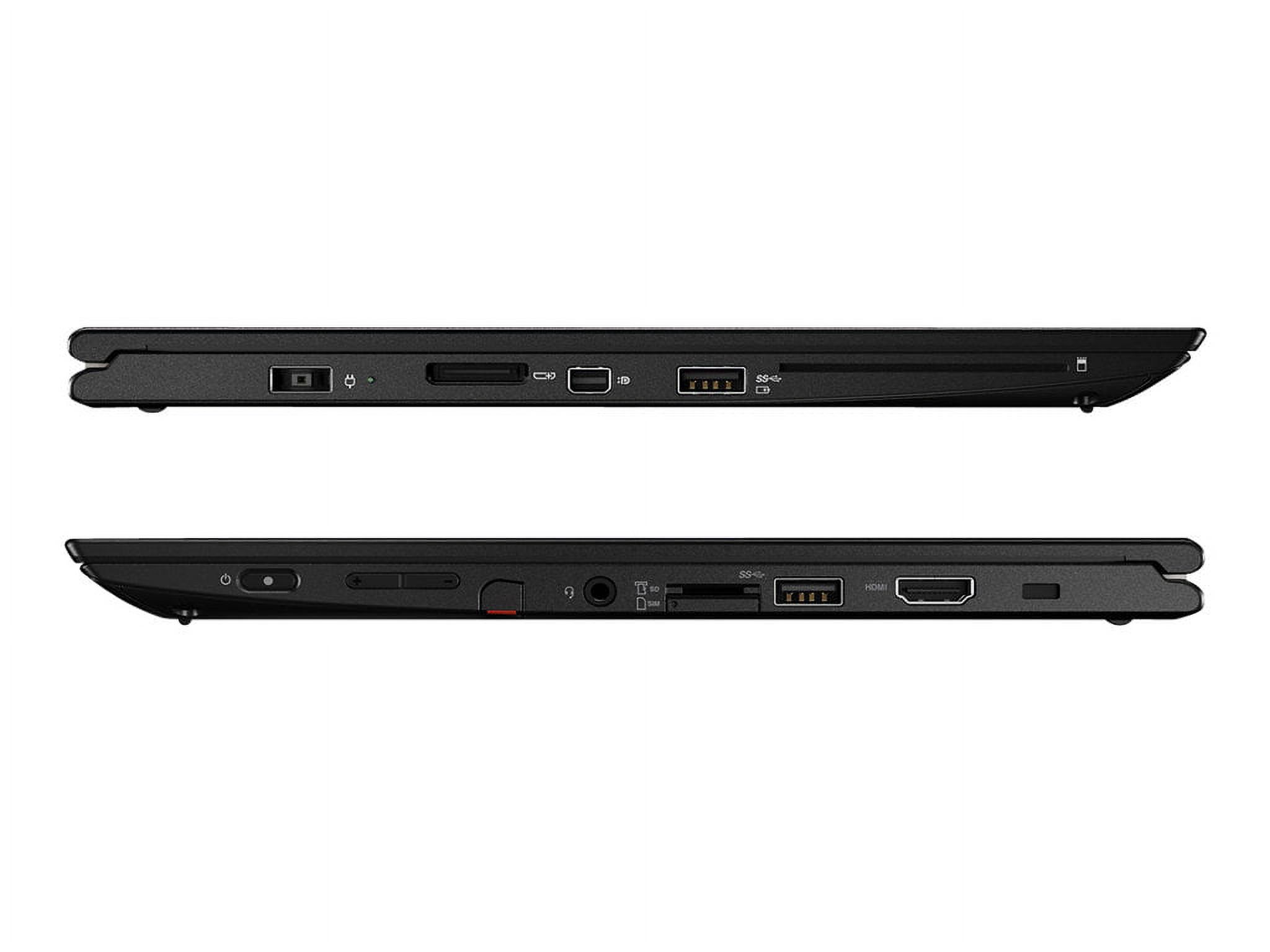 Lenovo ThinkPad Yoga 260 20FD - Ultrabook - Intel Core i5 - 6200U / up to 2.8 GHz - Win 10 Pro 64-bit - HD Graphics 520 - 8 GB RAM - 256 GB SSD TCG Opal Encryption 2 - 12.5" IPS touchscreen 1920 x 1080 (Full HD) - Wi-Fi 5 - midnight black - kbd: US - image 3 of 9