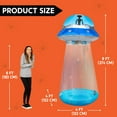 thumbnail image 3 of Joyfy 9 FT Halloween Inflatable UFO Alien Decoration with Built-in Color Changing LEDs,UFO Halloween Decorations Outdoor Blow Up Yard Lawn Decoration (Cow Not Included), 3 of 9