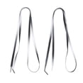 thumbnail image 1 of EeaseCA 1 Pair Universal Elastic Sneakers Laces Black Gradient Pattern Flat Shoelaces, 1 of 7