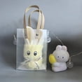 thumbnail image 1 of Kieccall Corals Fleece Small Towel Squares Handkerchief Cute Rabbits Shaped Souvenir Gift Towel, 1 of 3