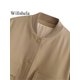 thumbnail image 4 of Willshela, cazadora lisa a la moda para mujer, abrigo con bolsillos, cuello en V, manga larga con una hilera de botones, trajes elegantes para mujer, 4 of 5
