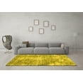 thumbnail image 3 of Ahgly Company Machine Washable Indoor Rectangle Persian Yellow Traditional Area Rugs, 4' x 6', 3 of 4